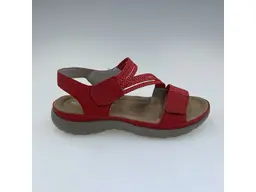 Dámske očarujúce červené pohodlné sandale 64870-33