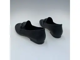 Dámske očarujúce čierne pohodlné mokasíny D0K13-00
