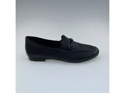 Dámske očarujúce čierne pohodlné mokasíny D0K13-00