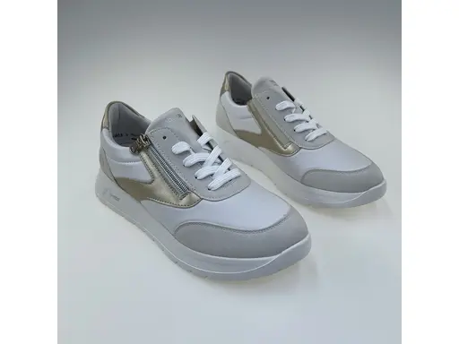 Dámske očarujúce biele pohodlné poltopánky D2V02-80