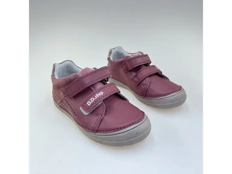 Detské celokožené ružové poltopánky DD Step S078-61177CM