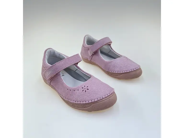 Detské celokožené ružové baleríny DD Step DJG124-H046-41682