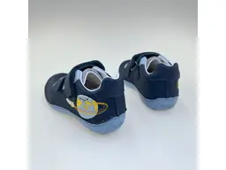 Detské celokožené modré barefoot poltopánky DD Step DA03-6-1716AM