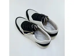 Dámske béžovo-čierne širšie poltopánky Remonte D0T01-03