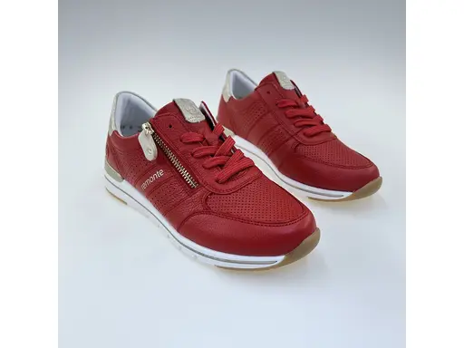 Dámske červené poltopánky Remonte R6705-33