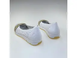 Dámske biele baleríny Rieker L3062-80