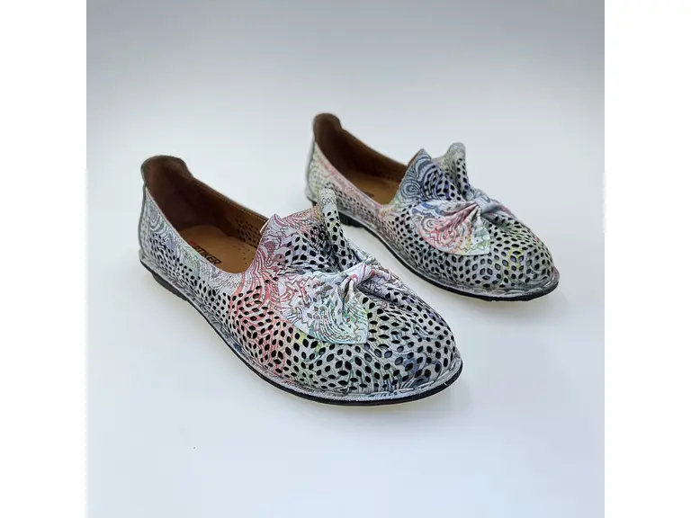 Dámske farebné kožené baleríny Artiker 58C3481-mix