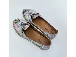 Dámske farebné kožené baleríny Artiker 58C3481-mix