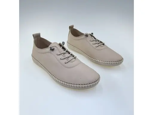 Dámske béžové kožené poltopánky Artiker 58C3070-15