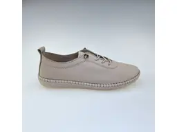 Dámske béžové kožené poltopánky Artiker 58C3070-15