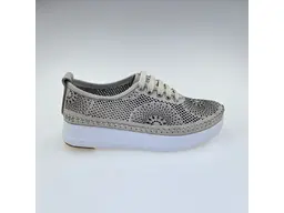 Dámske béžové kožené poltopánky Bombonella ASP729072K-L5-15