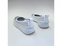 Dámske biele kožené baleríny Bombonella ASP729110-L-10