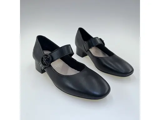 Dámske čierne širšie lodičky Rieker 43455-00