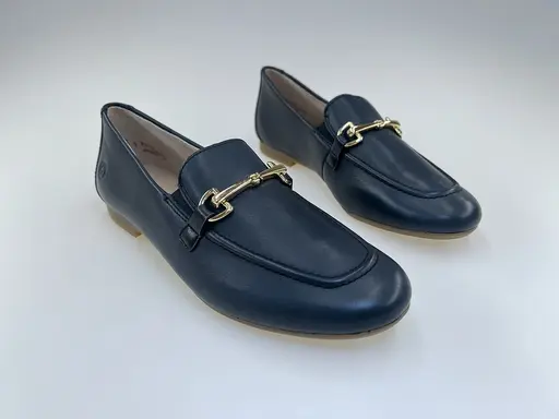 Dámske tmavomodré kožené mokasíny Remonte D0K13-14