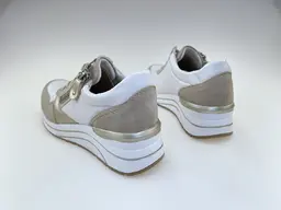 Dámske kožené biele poltopánky Remonte D0T01-80