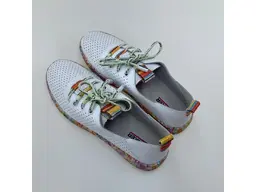 Dámske biele mäkučké kožené poltopánky Artiker 58C0444