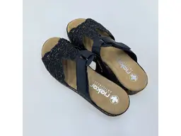 Dámske tmavomodré pohodlné vsuvky 62986-14