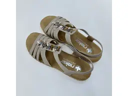 Dámske béžové kvalitné sandále V0649-62