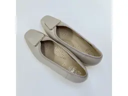 Dámske širšie béžové kožené lodičky ASPKX2852-15