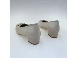 Dámske širšie béžové kožené lodičky ASPKX2852-15