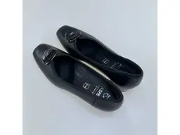 Dámske širšie čierne kožené lodičky ASPKX2852-60