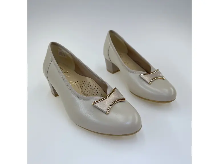 Dámske širšie kožené lodičky ASPKX2913/FLEX4010-15