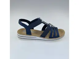 Dámske sandále Rieker V0649-14 – Modrý komfort s technológiou Antistress