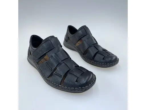 Pánske kožené sandále Rieker 05281-00 – Maximálny priestor a komfort