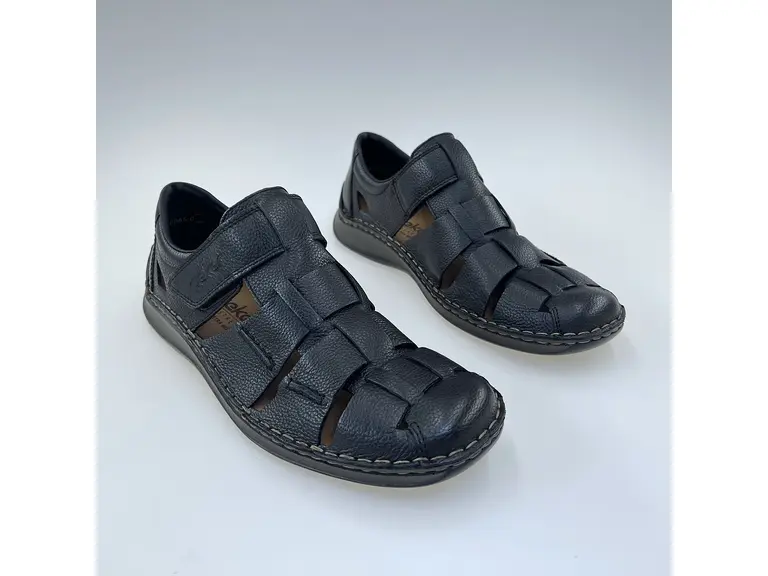 Pánske kožené sandále Rieker 05281-00 – Maximálny priestor a komfort