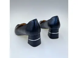 Dámske modré kožené mäkučké lodičky K3475/5031OB-90P