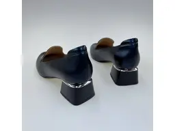 Dámske modré kožené mäkučké lodičky K3328X/3510-90A