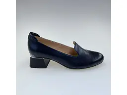 Dámske modré kožené mäkučké lodičky K3328X/3510-90A