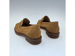 Dámske hnedé kožené mäkučké mokasíny K3712/GR-40