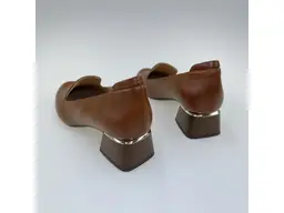 Dámske koňakové kožené mäkučké lodičky K3328X/3510-38B