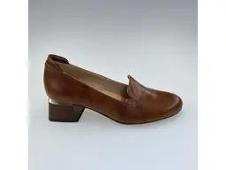 Dámske koňakové kožené mäkučké lodičky K3328X/3510-38B