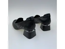 Dámske čierne kožené mäkučké poltopánky K3328/3510-60B