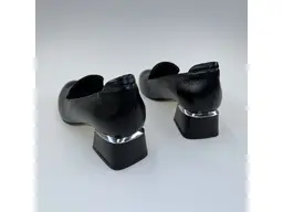 Dámske čierne kožené mäkučké poltopánky K3328X/3510-60H