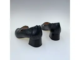 Dámske čierne kožené mäkučké lodičky K3476/3513-60O