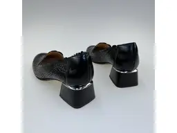 Dámske čierne kožené mäkučké lodičky K3477/3510M-60H