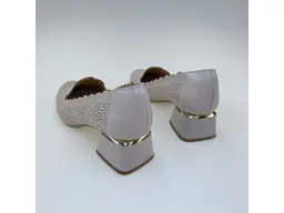 Dámske béžové kožené mäkučké poltopánky K3477/3510M-108-15