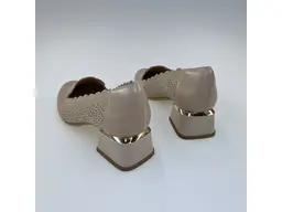 Dámske béžové kožené mäkučké lodičky K3477/3510M-15C