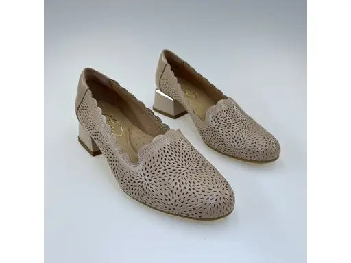 Dámske béžové kožené mäkučké lodičky K3477/3510M-15C