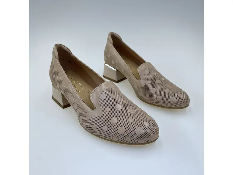 Dámske béžové kožené mäkučké lodičky K3328/3510-15C