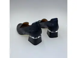 Dámske modré kožené mäkučké lodičky K3328/3510-90P