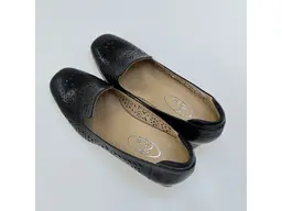 Dámske čierne kožené mäkučké poltopánky K3725/4542-60