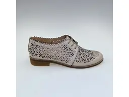 Dámske béžové kožené mäkučké mokasíny PULAF1114-15