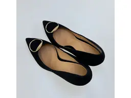 Dámske čierne kožené mäkučké lodičky A7069-60