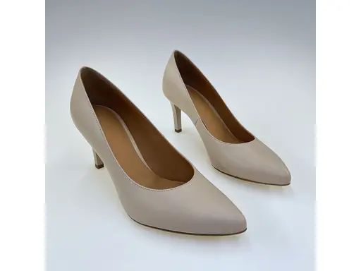 Dámske béžové kožené mäkučké lodičky A4767-15P