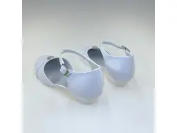 Dievčenské biele sviatočné sandálky KMK718/Z-10