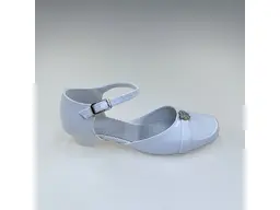 Dievčenské biele sviatočné sandálky KMK718/Z-10